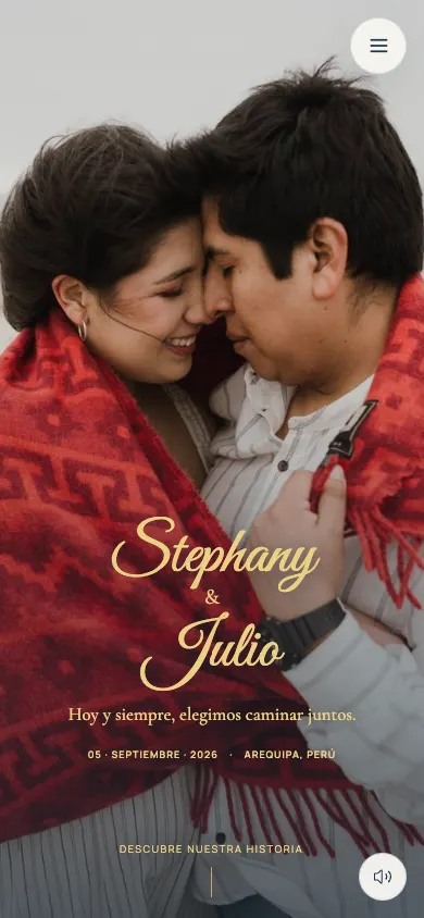 Boda Stephany & Julio, Invitación digital: proyecto de Zebware