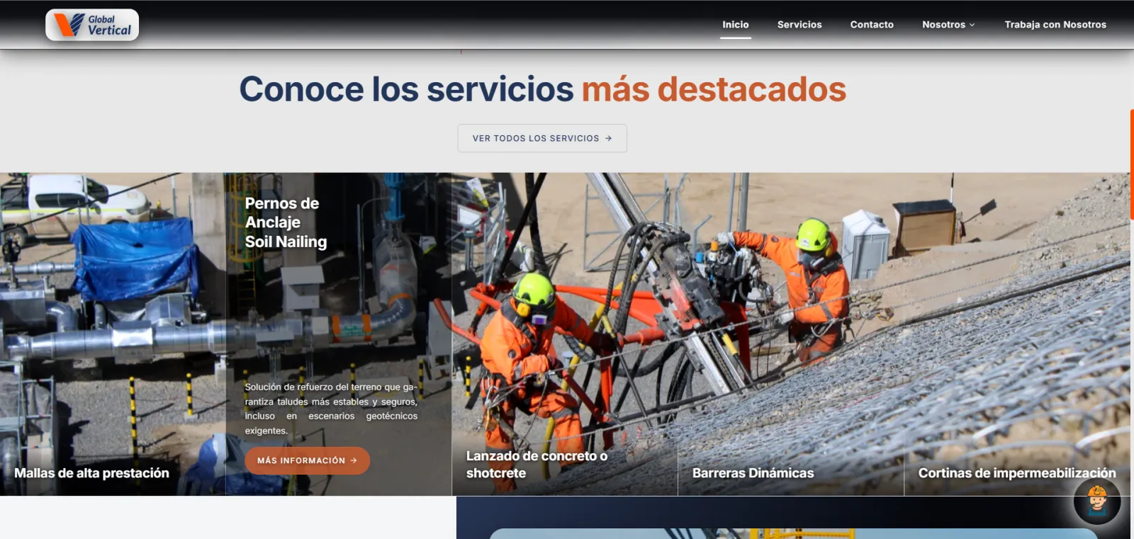 Global Vertical, Web corporativa: proyecto de Zebware
